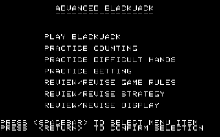 Advanced Blackjack Screenshot 1